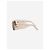 Balenciaga Gafas de sol rectangulares transparentes marrones Castaño - vista 3