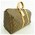 Borsa Louis Vuitton Boston Monogram Keepall 50 Marrone - vista 2