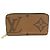 Louis Vuitton Monogram Reverse Zippy Wallet Braun