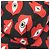 Céline Zaino Celine TELEPATHIC LOVE PRINT Nero Rosso - vista 7