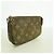 Louis Vuitton Monogram Mini Pochette Accessoires M58009 Marrone - vista 2