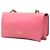 Clutch Rockstud Va Va Voom en cuero rosa con cadena Valentino - vista 2