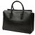 MCM Milla Satchel in pelle nera con stampa coccodrillo misura Medium Nero - vista 2