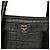 MCM Milla Satchel in pelle nera con stampa coccodrillo misura Medium Nero - vista 5