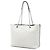 Tote Shopping Chanel White CC Perforated Chevron Caviar Bianco - vista 2