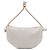 Pochette Turn in scamosciato rosa Small di Bottega Veneta