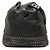 Borsa bucket in pelle nera con borchie MCM Nero