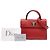 Borsa Diorever in pelle di vitello granulata rossa di Dior Rosso - vista 7