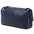 Chanel Blue Medium Lambskin CC Crossing Flap Blu scuro - vista 2
