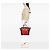 Céline Celine Tote Luggage in tela multicolore e pelle arancione mini - vista 6