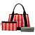 Balenciaga Canvas Gestreifter Cabas Rot Navy S - Ansicht 7