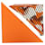 Sciarpa in seta Hermès Orange Triangular H Au Galop Arancione  - vista 7