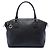 Borsa satchel Gucci Black Medium Calfskin GG Charm Dome Nero