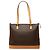 Céline Celine Tote aus beschichtetem Canvas Macadam Braun