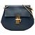 Chloé Bolso bandolera Drew pequeño de piel azul