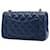 Chanel Blue Mini Rectangular Classic Caviar Single Flap Blu navy  - vista 2