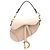 Borsa Saddle Dior beige in pelle di vitello granulata