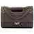 Chanel Brown Paris Byzance Jumbo Washed Lambskin Take Away Flap Marrone Marrone scuro