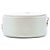 Chanel White CC gesteppte irisierende Lammfell Rund-Clutch mit Kette Weiß Roh - Ansicht 3