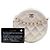 Chanel White CC gesteppte irisierende Lammfell Rund-Clutch mit Kette Weiß Roh - Ansicht 7