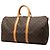 Louis Vuitton Marrone Monogram Keepall Bandouliere 50 - vista 2