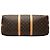 Louis Vuitton Marrone Monogram Keepall Bandouliere 50 - vista 3