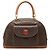 Céline Borsa Celine Brown Macadam Tela Cerata Dome Top Handle Marrone