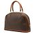 Céline Borsa Celine Brown Macadam Tela Cerata Dome Top Handle Marrone - vista 2