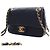 Chanel Black CC Mini Square Matelassé Caviar Single Flap Nero - vista 3