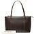 Tote in pelle marrone Burberry Marrone scuro - vista 7