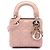 Lady Dior in micro agnello rosa cannage Dior