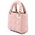 Lady Dior in micro agnello rosa cannage Dior - vista 2