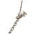 Collana con pendente Camelia in ottone argentato e madreperla Chanel Argento - vista 4