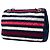Chanel Blue Jumbo Stripe Jersey in Feltro e Corda Flap Blu navy - vista 2