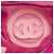 Mochila acolchoada Chanel rosa em mesh com logo - vista 4