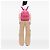 Mochila acolchoada Chanel rosa em mesh com logo - vista 6