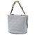 Borsa bucket Chanel Gray CC trapuntata Caviar con catena Marrone - vista 2