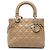 Dior Beige Medium Lambskin Cannage Lady Dior