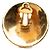 Orecchini Chanel Gold CC placcati oro ed smalto rotondo con clip - vista 3