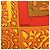 Sciarpa in seta Hermès Orange Early America 90 - vista 3