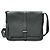 Borsa a tracolla Hermès Steve Light Junior Black Silver Buckle Togo Leather Messenger Bag Crossbody Nero