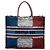 Book Tote Dior Blue Large Canvas French Flag