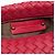 Borsa a tracolla Bottega Veneta in nappa rossa Intrecciato - vista 5