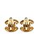 Orecchini a clip Chanel Gold CC placcati oro trapuntati D'oro - vista 2