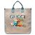Gucci Blue Childrens Striped Canvas Peter Rabbit Tote Light blue