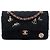 Chanel Black Paris Hamburg Medium Classic Jersey Coco Sailor Charms Double Flap Nero