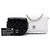 Chanel White CC Quilted Lambskin Side Packs Flap Bianco - vista 8