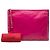 Clutch Rockstud in pelle grande rosa Valentino - vista 7