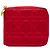 Portafoglio compatto Lady Dior Zip Around in agnello rosso cannage Dior