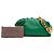 Pochette con catena in agnello verde Bottega Veneta - vista 7
